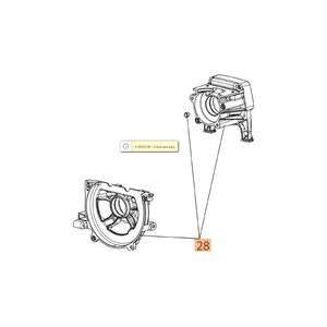 Forgatty&uacute;sh&aacute;z k&eacute;t f&eacute;lben Oleo-Mac BC 530, BC 550, BCF 530, BCF 550 fűkasz&aacute;hoz