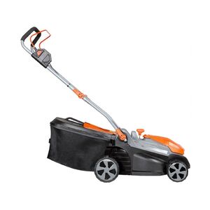 Oleo-Mac GI 40 akkumul&aacute;toros fűny&iacute;r&oacute; gyost&ouml;ltővel - 5AH akkumul&aacute;torral